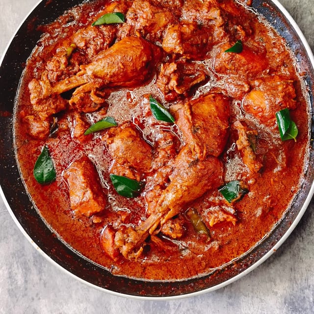 M2 Hyderabadi Red Chicken.