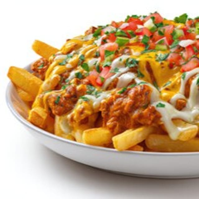 K2 Loaded Fries Chicken.