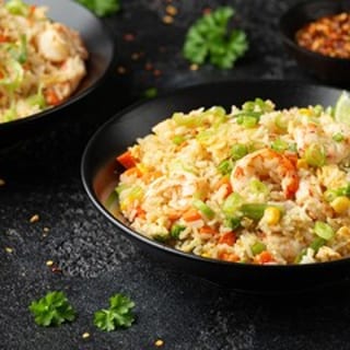 C4 Shrimp Schezwan Fried Rice