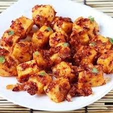 A7 Chili Garlic paneer.