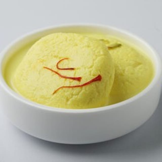 D2 Saffron milk Dumpling(Rasmalai).